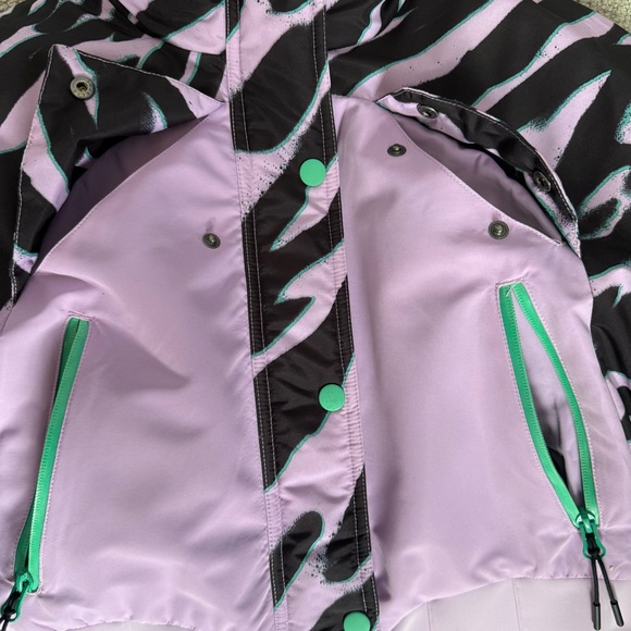 ASOS 4505 Ski Suit One Piece Snowsuit Purple Retro Stirrup Women’s US 8 - Picture 7 of 15